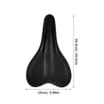 thumbnail image 2 of OULII Black Bike Backseat Cushion with High Elasticity Comfortable Padding for Cycling, 2 of 8