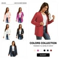 thumbnail image 5 of Uvplove Women Long Sleeve Lightweight Cardigan with Pockets Open-Front Tops,Maroon,2XL(M-3XL), 5 of 8