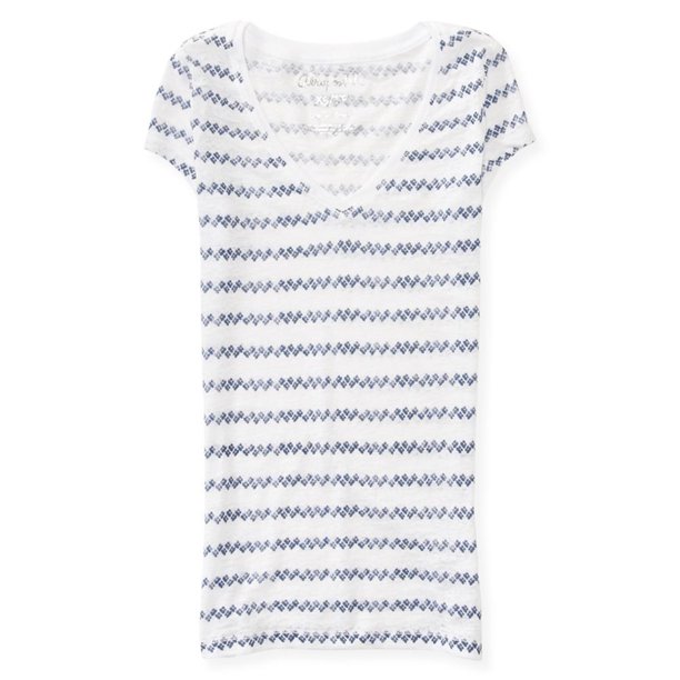 Aeropostale - Camiseta gráfica para mujer, color blanco, extra pequeña Aeropostale Camiseta gráfica