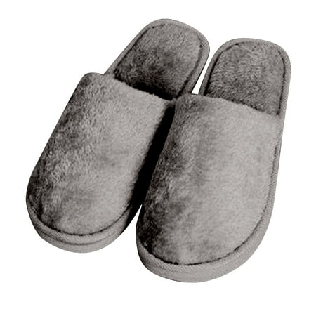 

Long Plush Cotton Slippers Home Indoor Shoes Winter Slippers