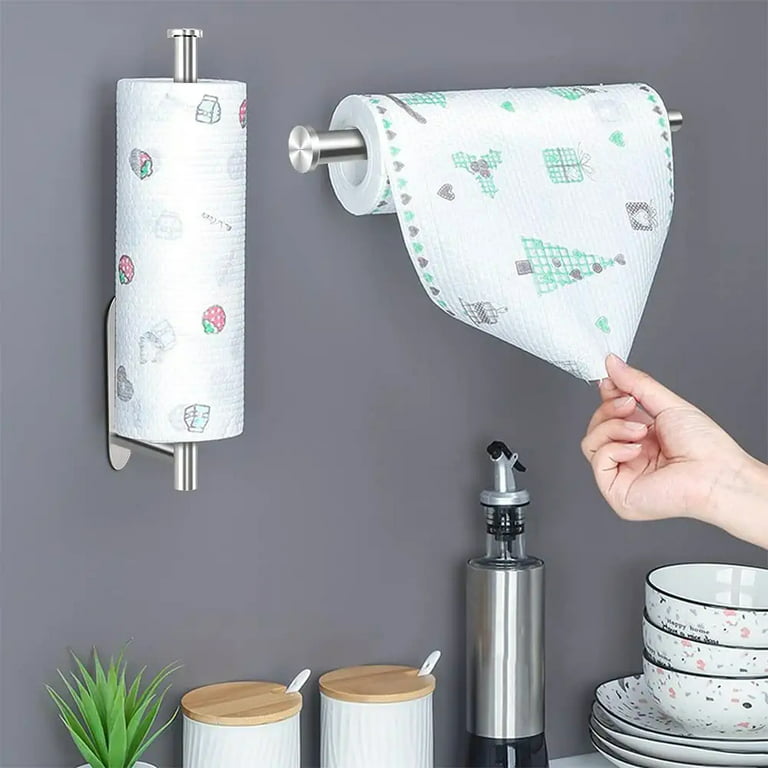 PHUNAYA Under Cabinet Paper Towel Holder Wall Mount for Home