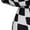 White, variant on AURA Plus Size Plaid Print Maxi Dress Crewneck Long Sleeve Patchwork Elegant Sweet Style Long Dress for Fall Winter