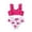 z1 Red, variant on Gyujnb Pineapple Print Two-Piece Swimsuit, Ruffled Trim Bikini for Beach Pool (Baby,Little Girls),1-2 Years
