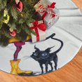 thumbnail image 2 of Falda para árbol de Navidad Coraline, suave y divertida, collar para árbol de Navidad, decoración navideña de estilo rústico, 36", 2 of 4