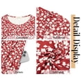 thumbnail image 6 of Fantaslook Summer Short Sleeve Midi Dresses for Women Casual Floral T Shirt Dresses Flowy Beach Sundress with Pockets, 6 of 9