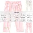 thumbnail image 4 of DJDLJWCJ Baby Girls Wide Leg Joggers Pants Elastic Waist Breathable Ribbed Casual Pants Solid Color Stretch Soft Pants Pink Size 9-12M, 4 of 10