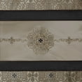 thumbnail image 2 of Madison Park Black Shower Curtain, Traditional Embroidered Bath Curtain with 12 Button Holes, Machine Washable 72” X 72” Shower Curtain, Black, 2 of 5