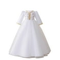 thumbnail image 2 of LOVZFMLL Fashion Girls' Summer Short Sleeve Ruffled Pockets Round-Neck Printed Dress, 2 of 9