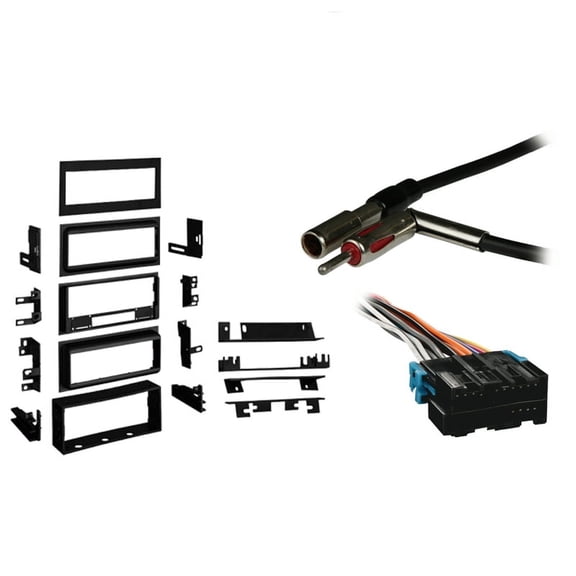 Fits Chevy Astro Van 91-95 Metra Single DIN Dash Kit with Harmony Radio Harness