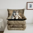 thumbnail image 4 of Wolf Comforter Set,3D Animal Print Twin Bedding Set,Safair Wolf Bedding Comforter Sets,Jungle Wildlife Duvet Insert,Animal Quilt For Women Men, 4 of 5