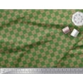 thumbnail image 3 of Soimoi Green Cotton Voile Fabric Damask Ethnic Printed Fabric 1 Yard 56 Inch Wide, 3 of 3