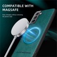 thumbnail image 3 of Allytechgroup Magnetic for Samsung Galaxy S21 Case, Compatible with MagSafe Support Magnetic Car Phone Mount PU Leather Slim Phone Case for Women Men for Samsung Galaxy S21, Green, 3 of 10
