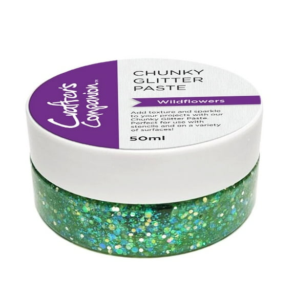 Crafter's Companion Chunky Glitter Paste-Wildflowers