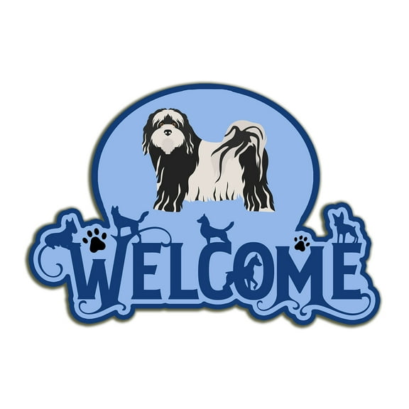 Tibetan Terrier Welcome Door Hanger Decoration