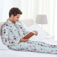 thumbnail image 6 of Fotbe Poodle Dog Pattern Long Sleeve Pajama Set for Men,Sleepwear Set,2-piece Loungewear Set,Soft PJs Comfy Nightwear with Pockets-XX-Large, 6 of 7