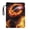 Fire Football Storm, variant on HELLHERO Book Sleeve Protector Pouch Reusable Polyester Handle Book Organizer Bag with Pocket for Bible for Protector Wrap Bag