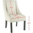thumbnail image 6 of SAFAVIEH Morris Sloping Arm Dining Chair w/ Nail Heads, Set of 2 (23.2 in. W x 27.2 in. D x 39.4 in. H), 6 of 8