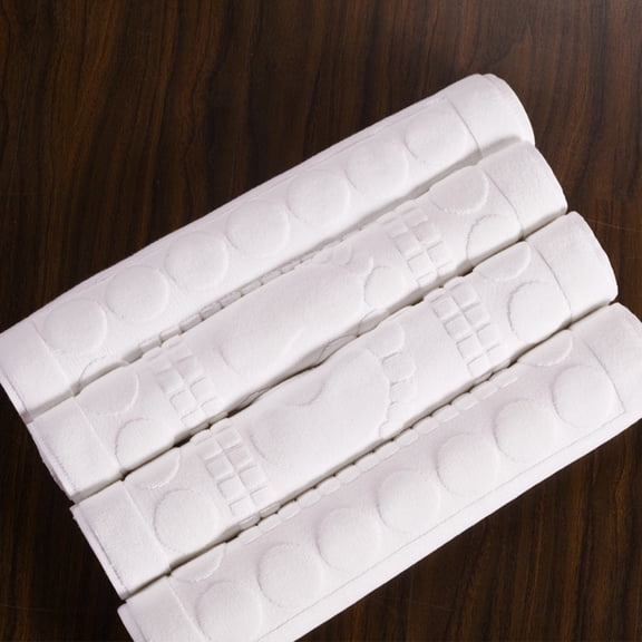ETHZZLE Bathroom Ground Mat Cotton Floor Towel Skid Resistant Water Absorbing for Home Use