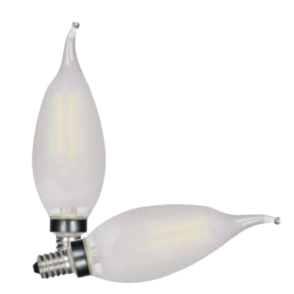 Satco 21732 4.5W CA10 LED Frosted Candelabra base 2700K 120V Carded