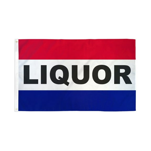 Liquor Flag 3x5ft Poly