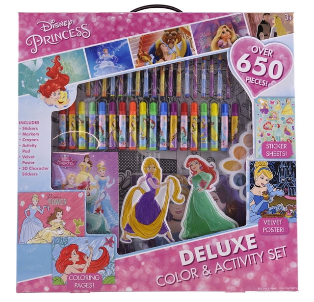 Disney Princess Activity clip board Art Set with Stickers and Paints 