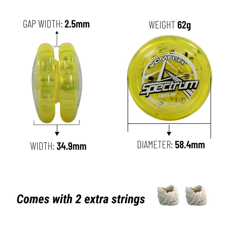 YOMEGA FIRE BALL ネオンイエロー Yomega Spectrum Light up Fireball Transaxle YoYo with LED