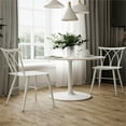 thumbnail image 1 of Lifestyle Solutions Ashton 2 pack Dining Chairs in White Metal, 1 of 9