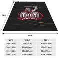 thumbnail image 5 of Troy University Logo Blanket Large Luxury Fleece Soft Anti-Static Anti-Pilling Flannel Bed Blanket, 5 of 6