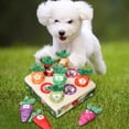 thumbnail image 4 of Juguete de peluche de zanahoria para perros, juguete Bite Doll Interaction Education Molars Toy Game 9 hoyos jinwen Muñeca Zanahoria, 4 of 7