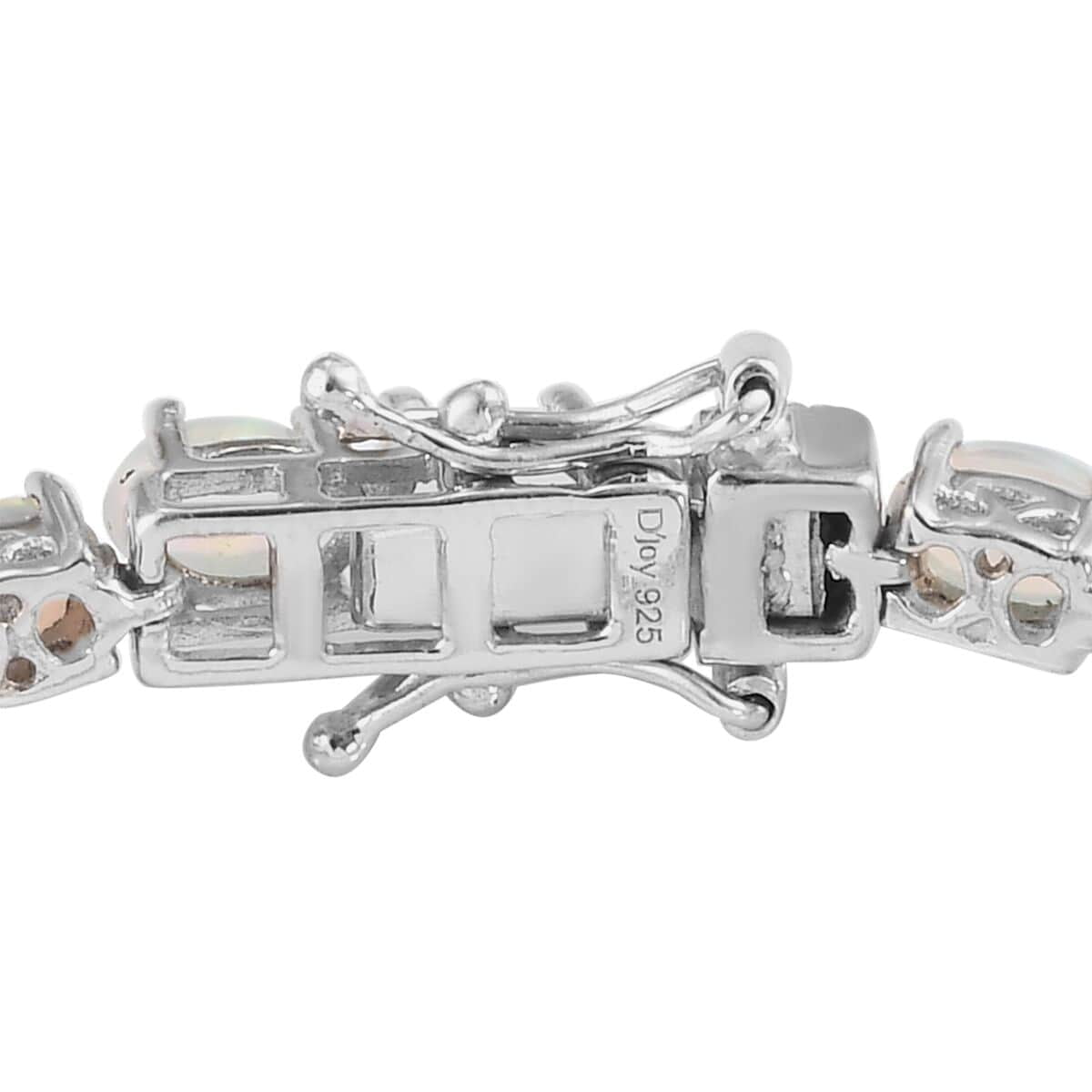送料無料Shop LC White Opal Tennis Bracelet for women 925 Sterling Silver Platinum Plated Birthstone Jewelry Gifts Size 7.25