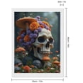 thumbnail image 2 of Diamond Art Kits for Adults, Garden Skull With Mushrooms Flowers 5D Diamond Painting Kits for Adults Beginners, DIY Full Drill Diamond Painting, Gem Art and Crafts 12x16, 2 of 7