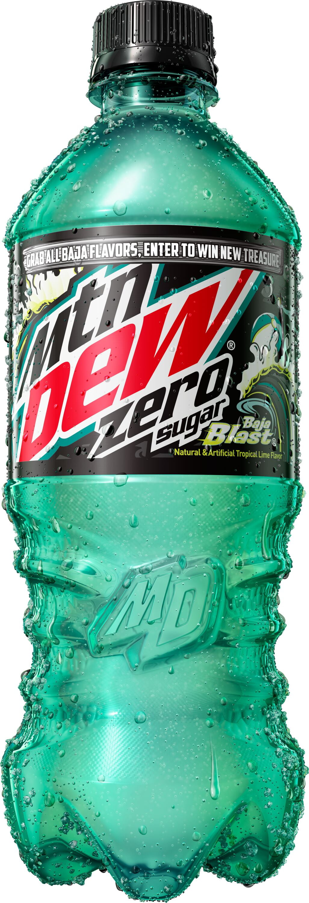 Mtn Dew Baja Blast Zero Sugar, 20 oz Bottle