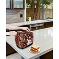 thumbnail image 4 of Fsddascl Christmas Snowman Toaster Cover 2 Slice, Small Kitchen Appliance Covers, Xmas Poinsettia Birds Balls Red Plaid Toaster Oven Cover with Loop, Bread Machine Cover Polyester Dust Cover, 4 of 5