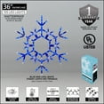 thumbnail image 3 of Kringle Traditions 36” Blue/Cool White LED Christmas Snowflake Light, Fold-Flat Outdoor Lighted Snowflake, 3 of 9