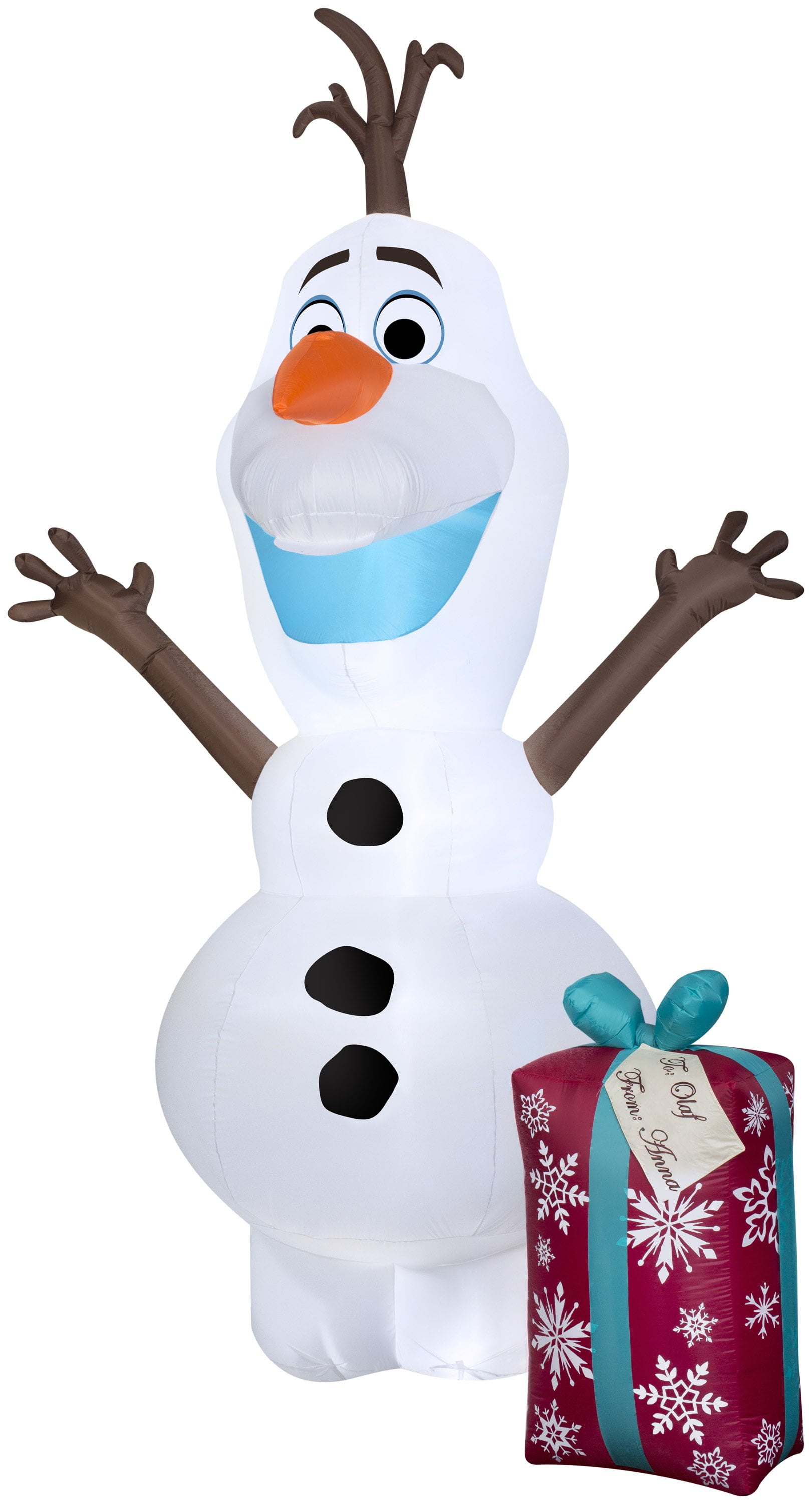 Airblown Olaf w/ Present Christmas Inflatable