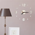 3D DIY Roman Numbers Acrylic Wall Sticker Clock Home Mural Decals