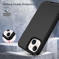 thumbnail image 4 of iPhone 12 / iPhone 12 Pro Case Shockproof Dust/Drop Proof 3 in 1 Full Body Rugged Heavy Duty Durable Cover Black, 4 of 9