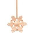 thumbnail image 2 of Rose Gold Plated Hanging Christmas Tree Snowflake Spinner Ornament w/ Matashi Crystals, 2 of 6