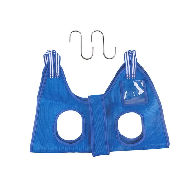Hamaca de aseo para perros, bolsa de sujeción para perros y gatos, ayudante de hamaca para aseo de mascotas, soporte para perros, suministros de baño Azul Yinane Hamaca de aseo