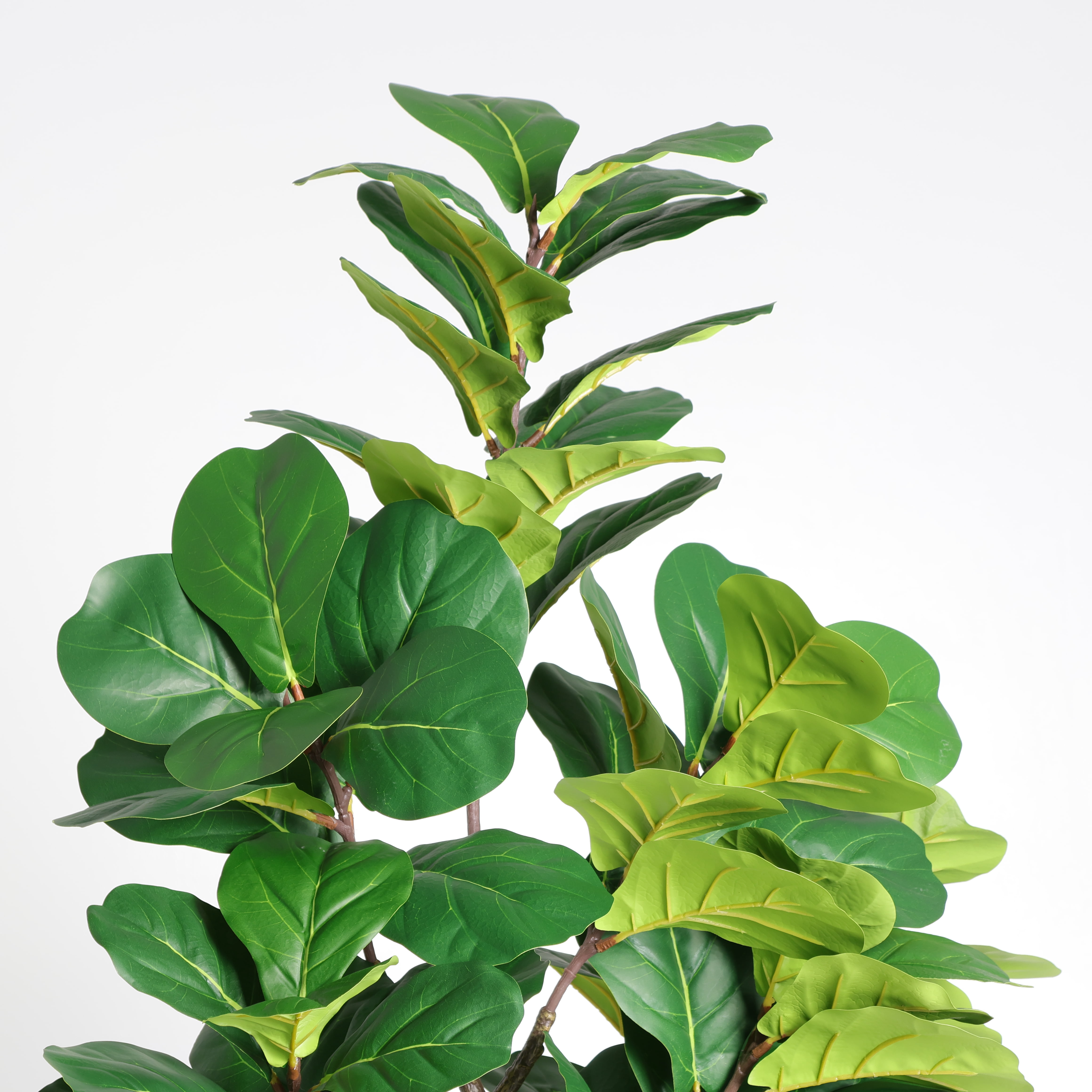 6FT Artificial Fiddle Leaf Fig Tree with White Planter Pot,Faux Indoor Plant for Home Office Living Room Decoration