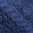 thumbnail image 3 of Superior 800 GSM Egyptian Cotton Heavyweight Bath Towel Set of 4, Navy Blue, 3 of 10