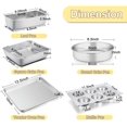 thumbnail image 2 of Stainless Steel Bakeware Set of 7 Pieces Oven and Toaster Oven Baking Pan Set Square Round Cake Pan Muffin Pan Loaf Pan Lasagna Pan Baking Sheet Dishwasher Safe, 2 of 7