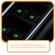 thumbnail image 3 of WORGEOUS 4 hojas de pegatinas para botones de coche, pegatinas adhesivas fluorescentes que brillan para el coche, 3 of 8
