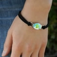 thumbnail image 3 of Care Bears Good Luck Bear Novelty Suede Leather Metal Bracelet, 3 of 4