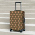 thumbnail image 6 of Rateoe Green and Pink Squares Printed Luggage Cover, Suitcase Protector Fits 18-32 Inch Luggage-X-Large, 6 of 7