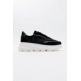 thumbnail image 1 of Pablo - Zapatillas de plataforma de piel y ante negro con diamantes de imitación (mujer) negro 22.5 CM, 1 of 5