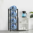 4 Tier Water Bottle Holder Storage Rack, 5 Gallon Water Jug Dispenser