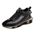 thumbnail image 1 of Zapatillas de deporte para correr, amortiguación, ligeras, informales, cómodas, transpirables para correr al aire libre, senderismo, tenis, hombres y negra Sunnimix Botas para correr, 1 of 8