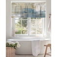 thumbnail image 4 of Blue Yellow Valances for Windows Abstract Mottled Modern Art Texture Valance Rod Pocket Light Filtering Short Window Treatments Curtains for Kitchen Bathroom Living Room Bedroom, 42 x 12 Inch, 4 of 7