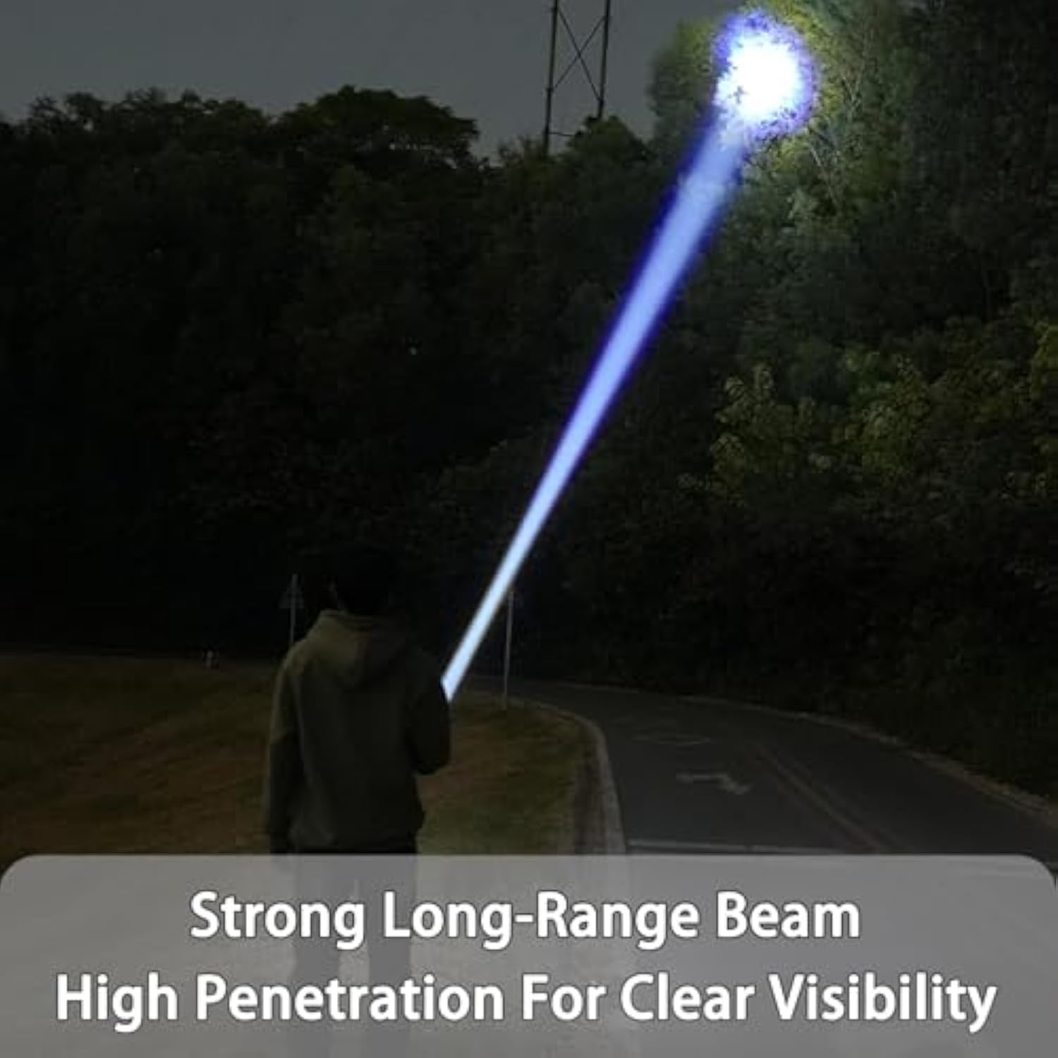 Flashlight, Rechargeable 1097 Flashlight, Outdoor Camping Home Long-Range Portable Flashlights, Strong Light 4 Modes and Long Endurance，for Camping, Hiking (5500mAh,1Pcs)